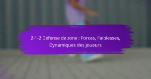 2-1-2 Défense de zone : Forces, Faiblesses, Dynamiques des joueurs