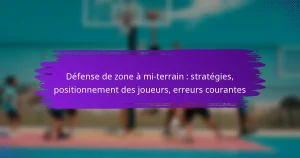 Défense de zone à mi-terrain : stratégies, positionnement des joueurs, erreurs courantes